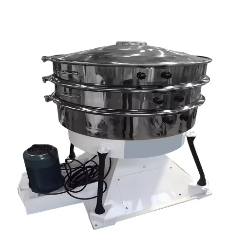 Circular rotary screen for sieving lithium nickel cobalt manganese oxide materials