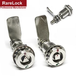 Stainless Steel Cabinet Cam Lock for Train Door Subway Lockers Mailbox Car Truck Yacht Sea Rarelock MA129 G1