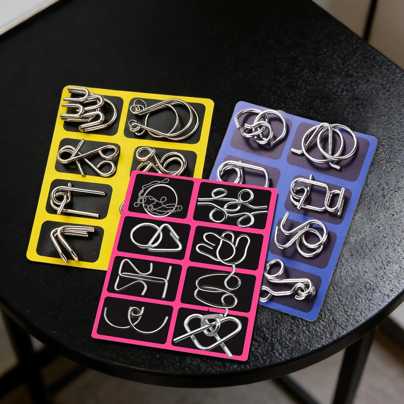 40 pièces de puzzle chinois en métal, casse-tête intelligent, jeu de logique pour enfants, adultes, divertissement familial, jouet éducatif, cadeau