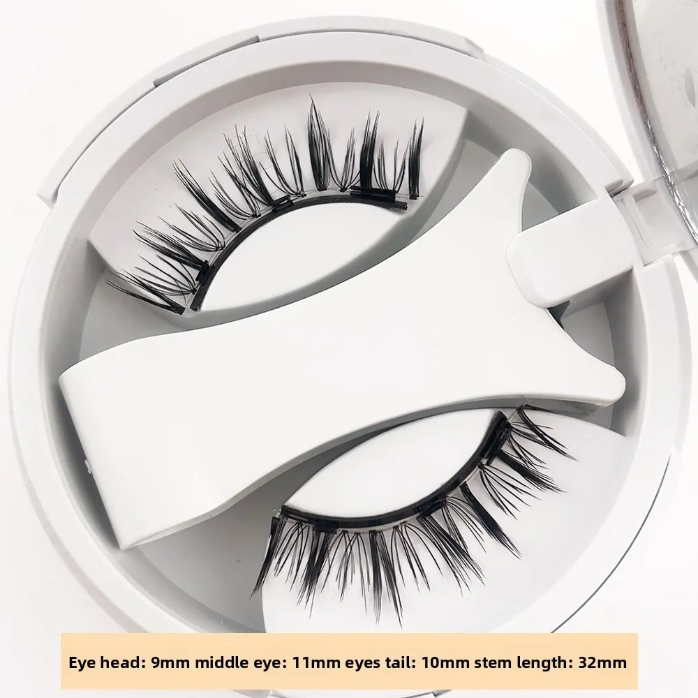 رموش مغناطيسية عصرية متكررة مع قضيب لا يتطلب غراء رموش مانغا طبيعية سهلة الاستخدام رموش Wispy للنساء والفتيات