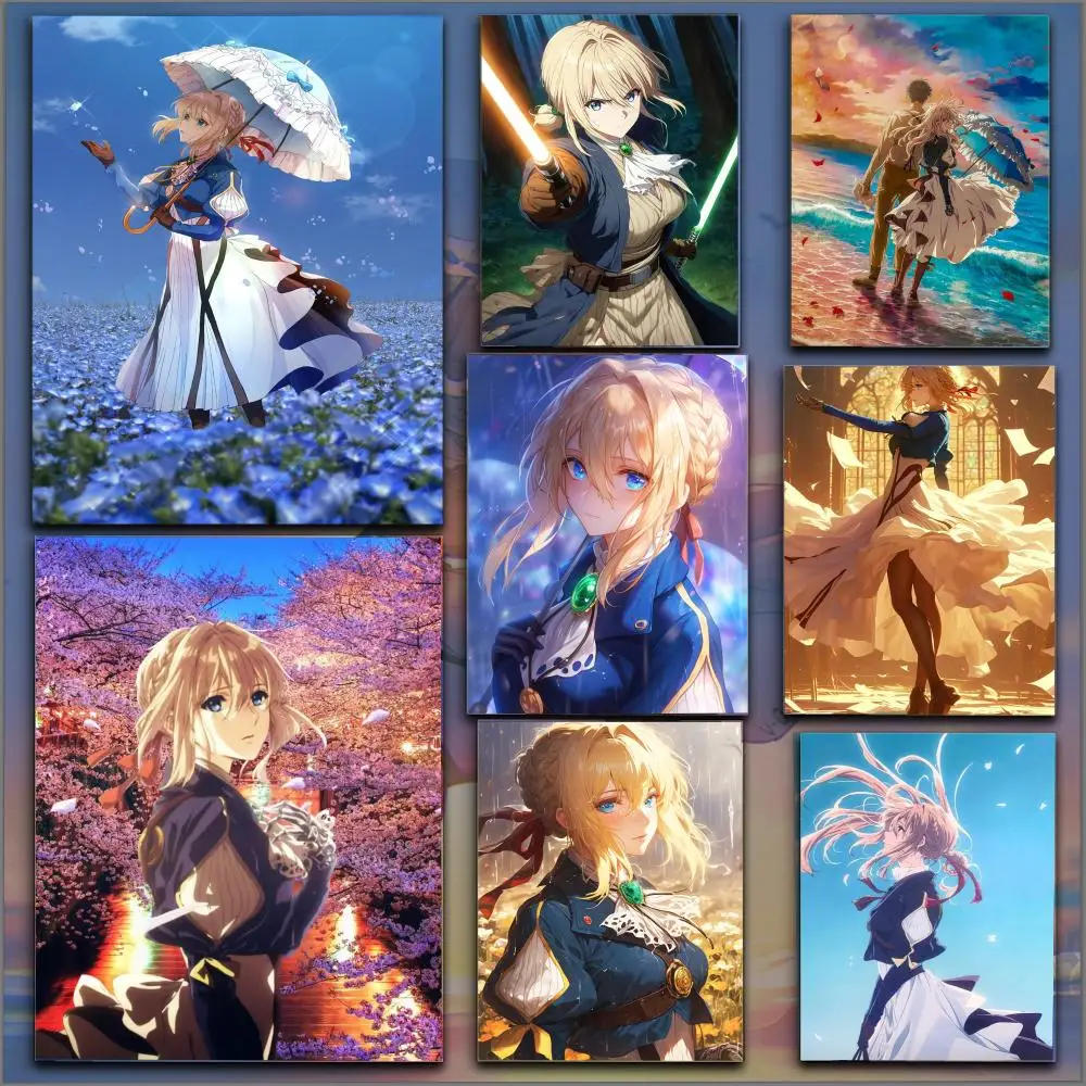 Poster HD Anime Hot Theme Singer/OST/Movie-Waterproof Self-Stick Home Decor V-Violet Evergarden