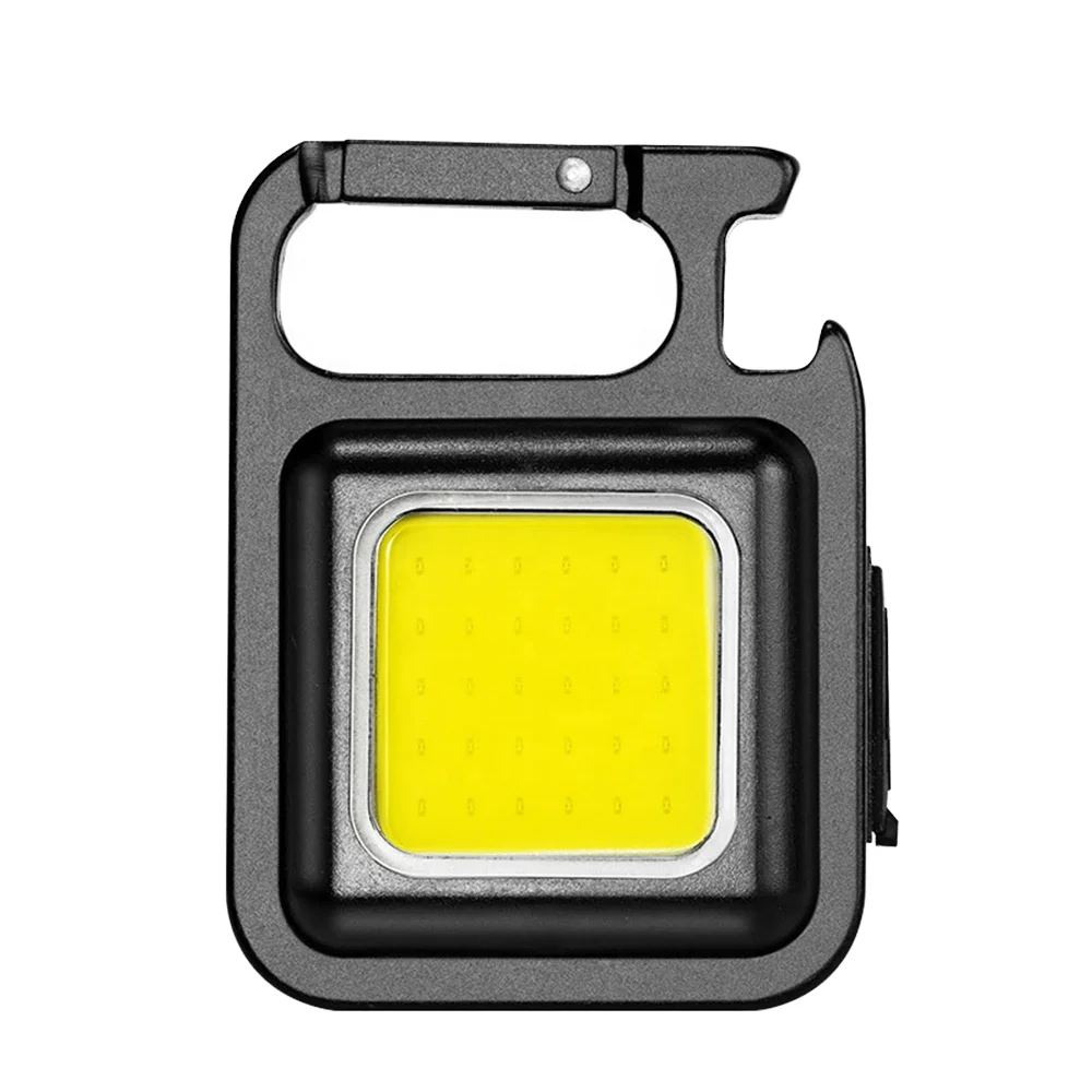 Factory direct sales mini waterproof rechargeable LED keychain flashlight, suitable for outdoor camping