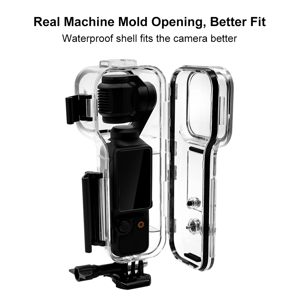 PULUZ Unterwasser-Wasserdichtes Gehäuse für DJI Osmo Pocket 4P 4 3, 50m/45m Tauchabdeckung für DJI Osmo Pocket 4P 4 3 Tauchgehäuse – Detail 21