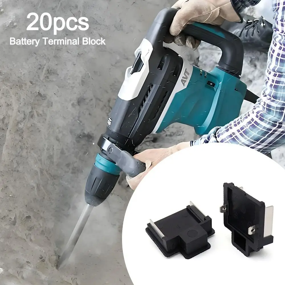 

20 шт. новые универсальные зажимы для аккумулятора, огнестойкий прочный разъем для аккумулятора, клеммная колодка для аккумулятора для электроинструмента Makita
