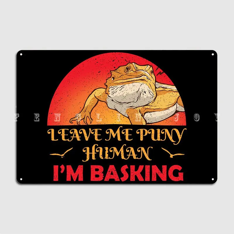 

Bearded Dragon Reptile Metal Sign Mural Plates Pub Printing Tin Sign Poster