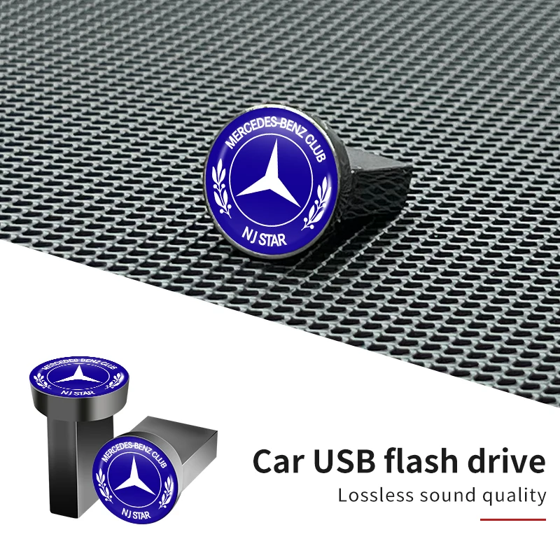 محرك فلاش USB صغير مقاوم للماء بندريف 64 جيجابايت 32 جيجابايت 16 جيجابايت محرك فلاش USB ميموريا لمرسيدس بنز AMG W203 W211 W204 W212 W213 واط