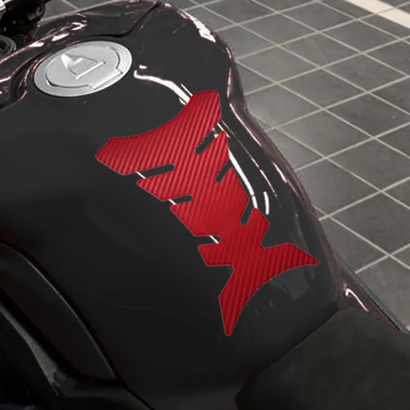 Carbon Fiber Fishbone Universal Motorcycle Tank Pad Protector Sticker Motorbike 3d Decal For Yamaha Honda Kawasaki Bmw Suzuki