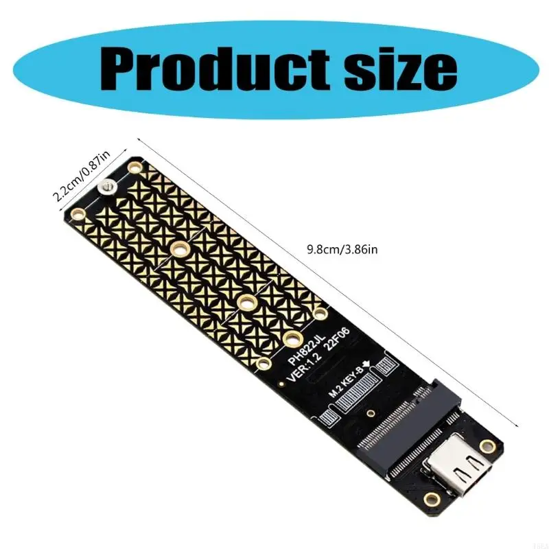 M.2 Key SSDs To USB 3.2 Adapter Card Type C 10Gbps Expansion Card Adapter Board JMS580 Risers Card Board for 2230/2242