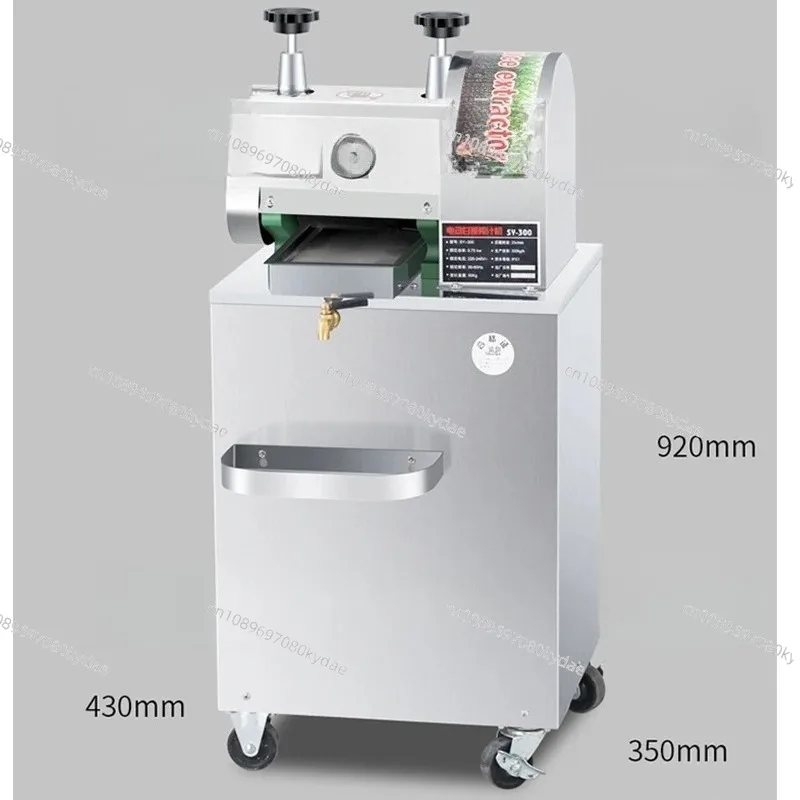 Sugar cane juicer Commercial fully automatic electric juicer Sugar cane machine Vertical small juicer stainless steel