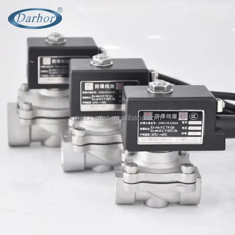 صمام لولبي 220V 12V 24V Explosion-proof Solenoid Valve CT4 Coal Mine Natural Valve Normally Closed Hydraulic Stainless Steel الهيدروليك — تفصيل 3