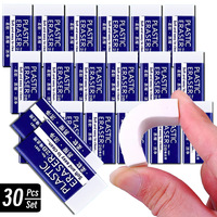 1/10/30pcs 2B Eraser Clean and Mess Free Student Exam Office Sketch Soft Eraser for Kids Correction Supplies Pencil Rubber