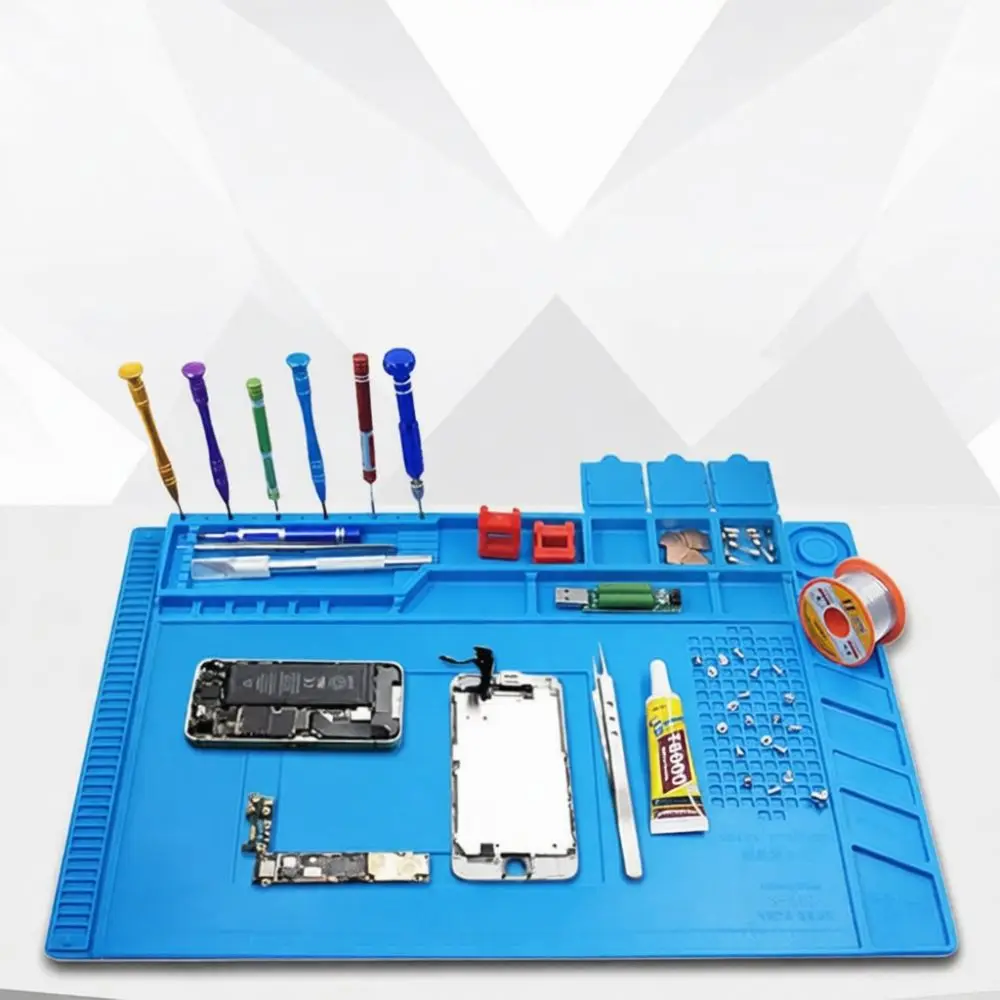 Silicone Insulation Pad Heat Resisting Soldering Mat For Phone Computer Repair Magnetic Repairing Platform Anti Static Mat