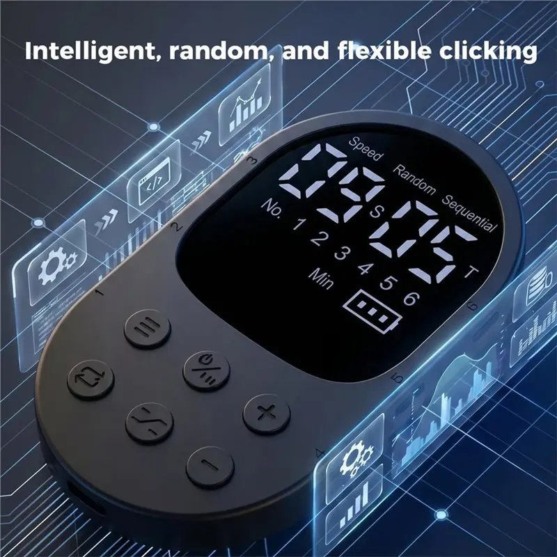 Auto Screen Clicker,2-Head Physical Auto Clicker Sequential Mode Support, UP To 99 Taps Per Second, Adjustable Click Settings