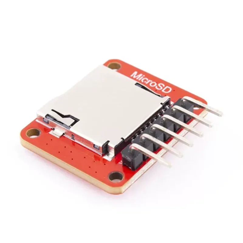 MicroSD TF Card Reader Module Small Form Factor Onboard Chip Support 3.3V to 5V Power Supply