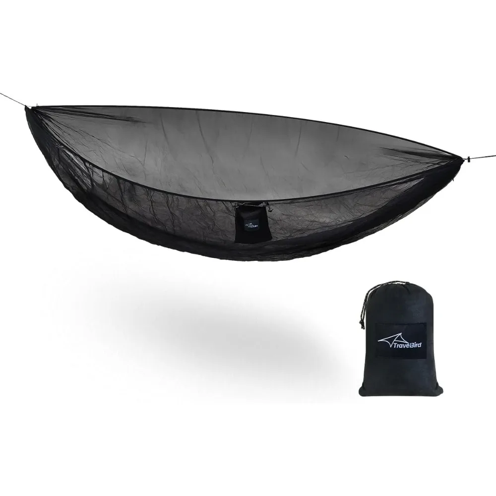 

hammock net, bottom mosquito net for hammocks, lightweight hammock bug netting, fast and easy set up, fits all camping hammocks