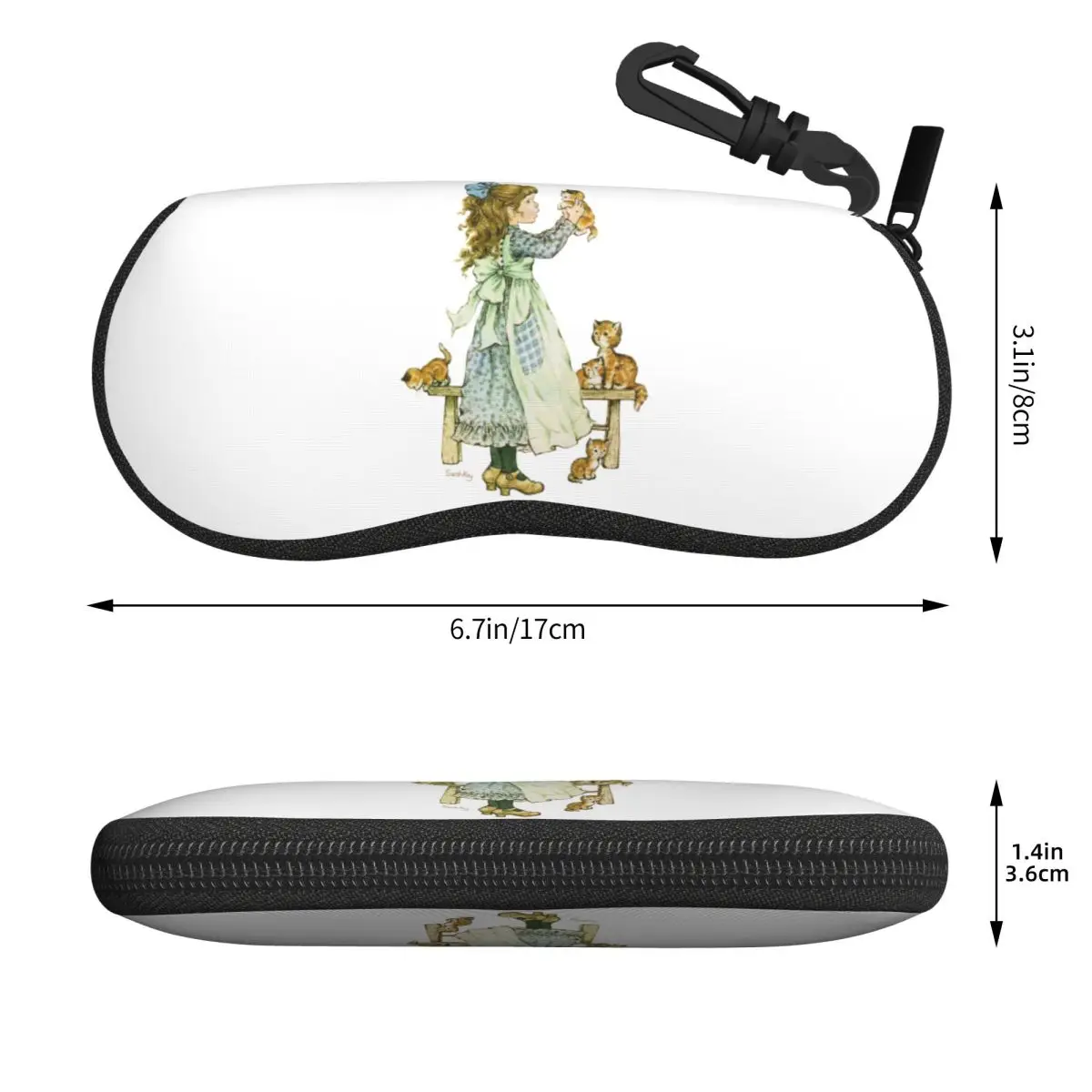 サラ・ケイ ガール シェル メガネケース 保護サングラスボックス 女性 男性 ソフト眼鏡バッグ ポーチ