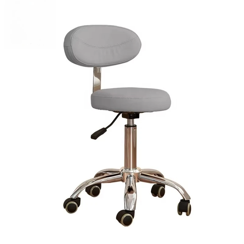 

Salon Furniture Adjustable Hydraulic White Pedicure Technician Saddle Stool Chair