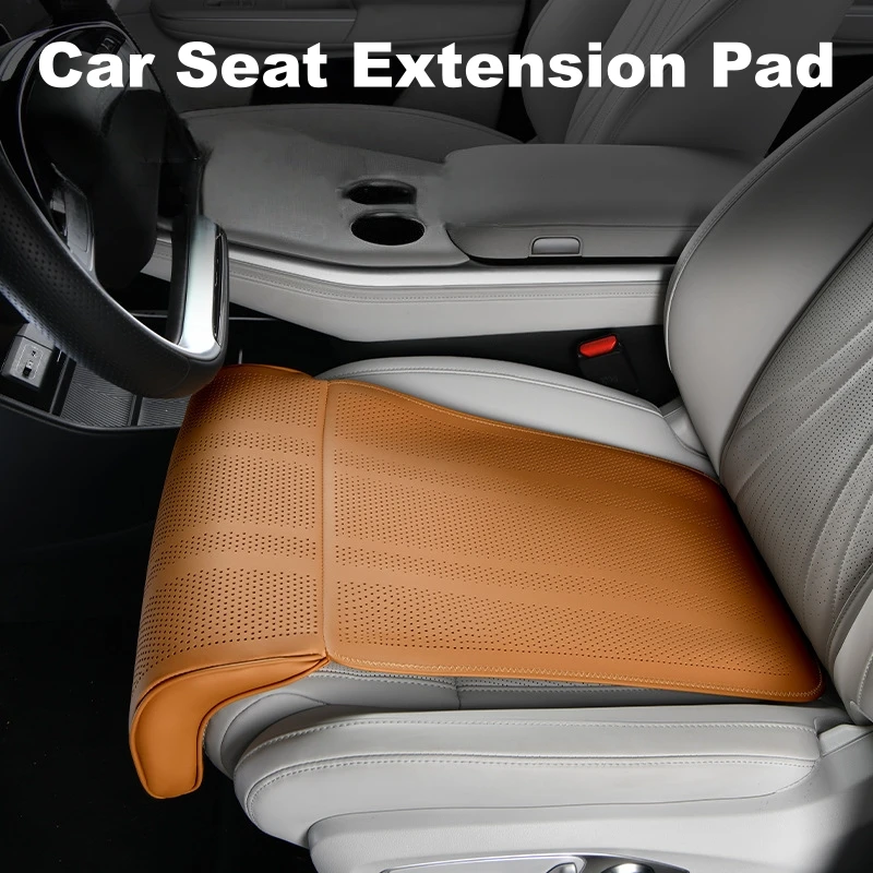 

Роскошная подушка для автомобильного сиденья, дышащая подушка для поддержки ног, подушка для сиденья в самолете, для передних и задних сидений, удлинитель автомобильного сиденья