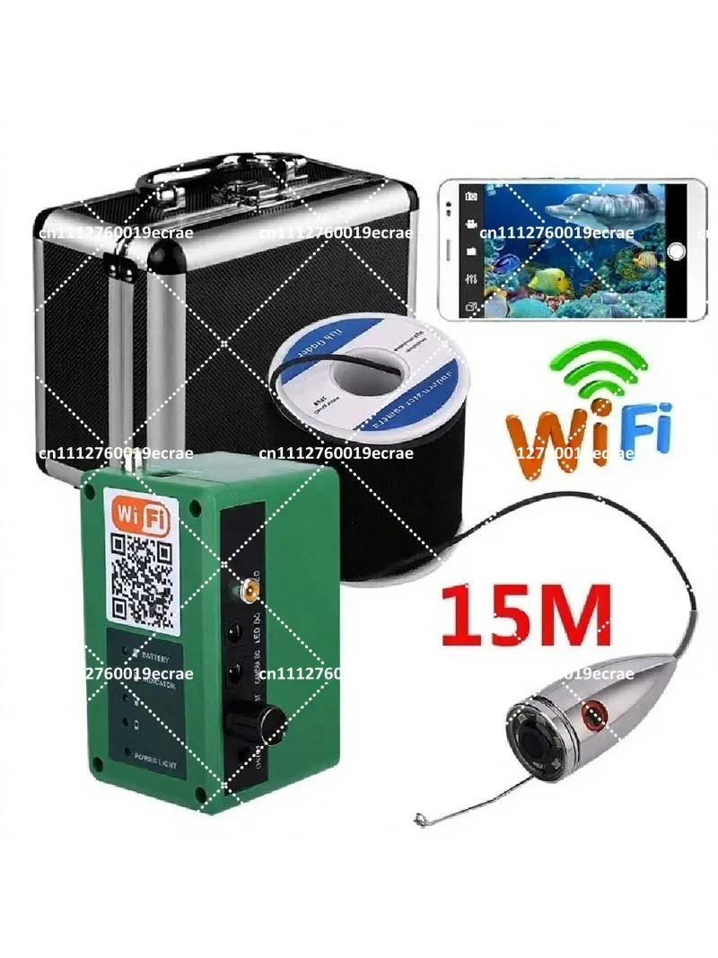 Wireless Underwater Fishing Camera Video Recording for iOS Android App Supports Video Record and Take Photo 1000TVL