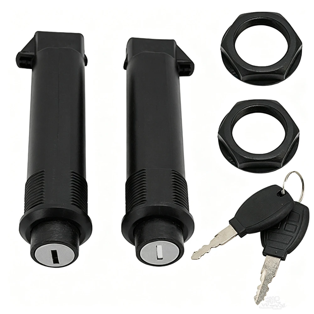 Black Motorcycle Saddlebags Lock with 2 Keys Hard Saddle Bag Hardware Universal Tail Box Lock For Honda Harley Suzuki Kawasaki