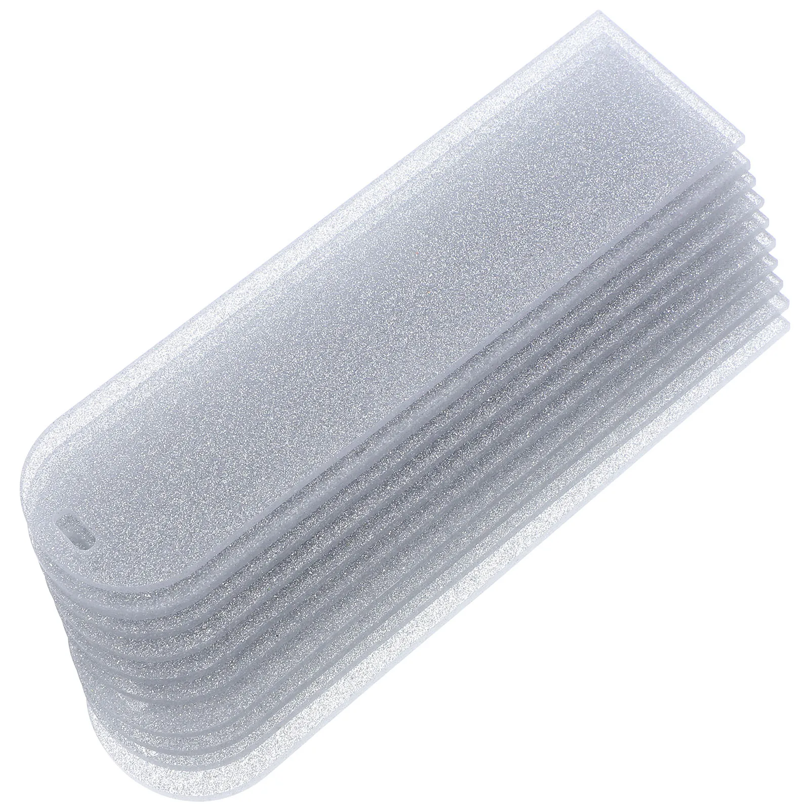 10 قطعة علامات أكريليك فارغة من الأكريليك للنساء إشارات مرجعية ذاتية الصنع حلية فارغة للأطفال