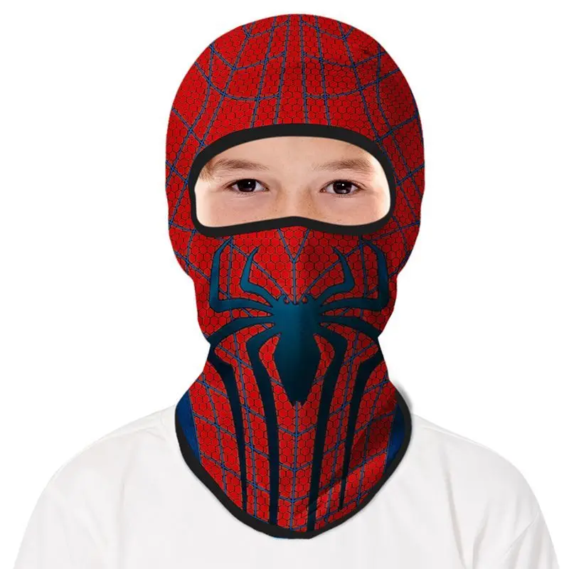 Marvel CartoonSpider-Man Children's Sun Protection Mask Outdoor Riding Hood Dustproof Windproof Breathable Ultra-thin Neck Cover