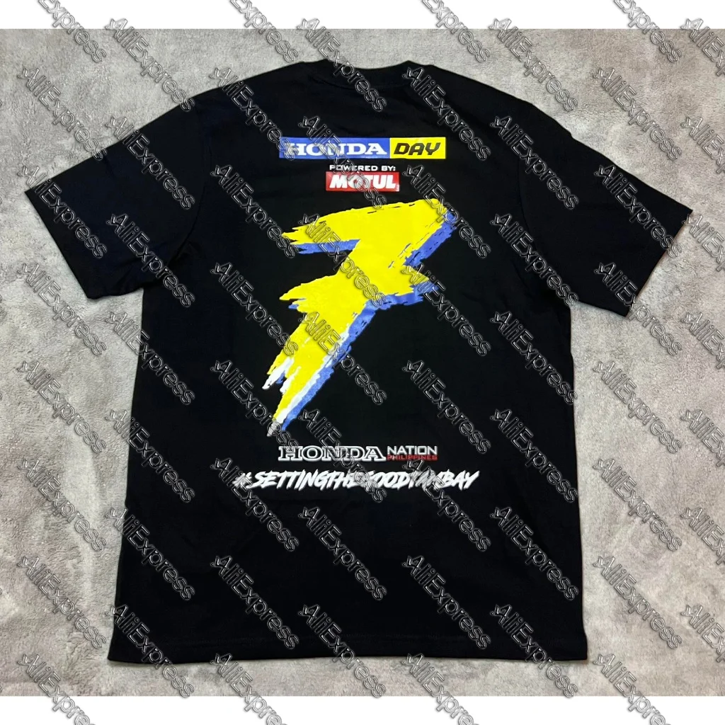 

2025 Honda Motorcycle Racing T-Shirt Men's Women's Breathable Quick Dry Short Sleeve Leisure Cycling Top for Outdoor Sports