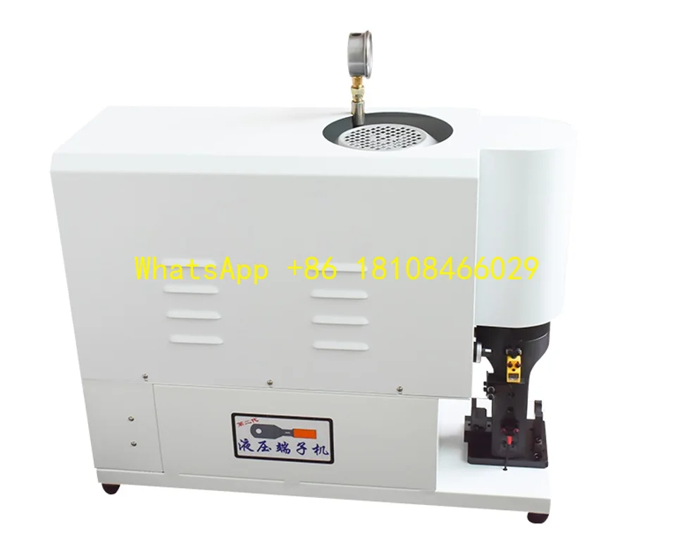 Machine à dénuder et à sertir les câbles silencieuses, contrôle de la pression d'huile, 30 tonnes, automatique, pour bornes de fils