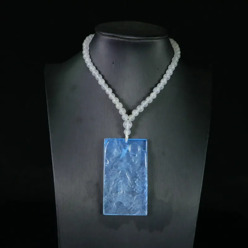 

Landscape Brand Pendant Natural Quartzite Jade High Ice Fashion Pendant