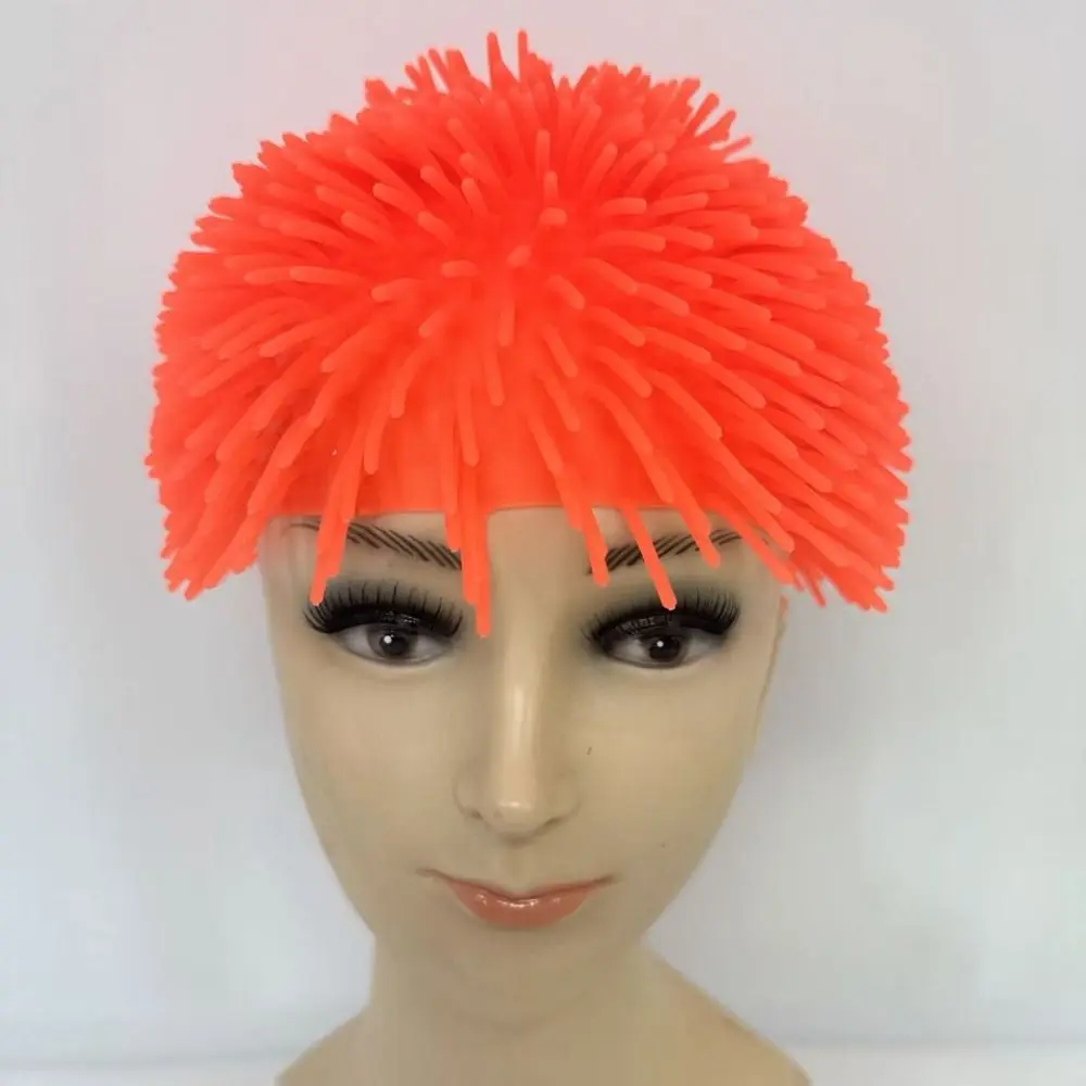 Soft Spiky Ball Prank Hat Comfortable To Wear Lightweight Spikey Wig Cap Multifunctional Portable Colorful Headgear Gag Gift