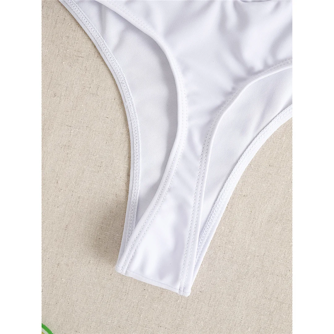 S - XL Bikinihose mit hoher Taille und hohem Beinausschnitt, Badehose für Damen, Badebekleidung, brasilianische Tanga-Hose, Unterwäsche V7095 – Detail 15