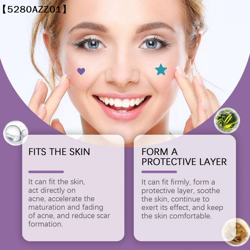 216PCS Starry Multicolor Pimple Patches Facial Cleansing Concealing Acne Blackhead Removal Skincare Hydrocolloid Pimple 〔HMA58〕