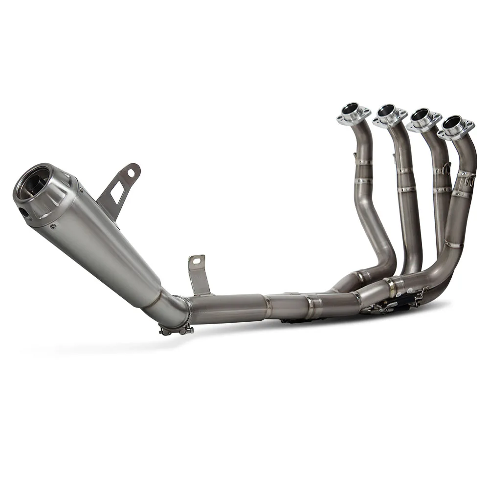 

Полная выхлопная система для мотоцикла: титановый комплект для модификации, передняя соединительная труба, глушитель Arro Slip-on для Kawasaki Z900 2017-2024