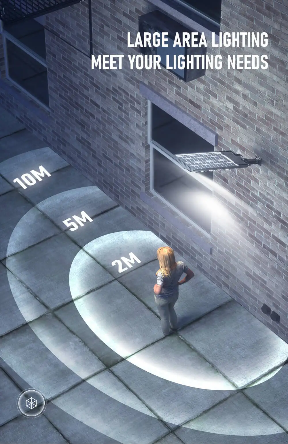 Solar LED Strong Wall Light Double-row Human-sensing Garden Lamps Sensor Outdoor Lamps for Lighting Remote Control Street Lamps