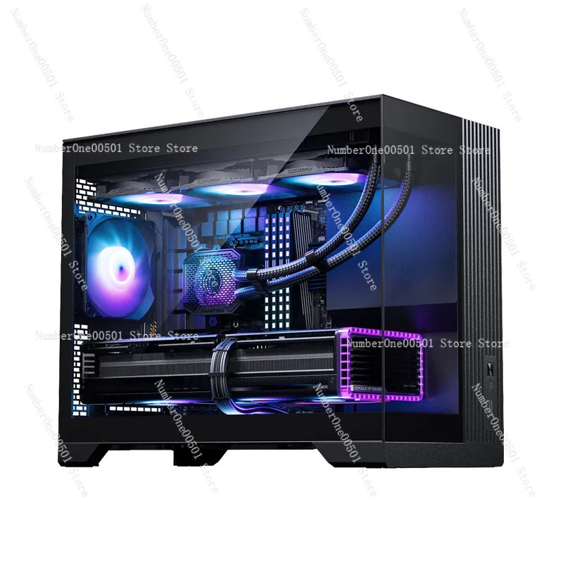 

Игровой настольный ПК RTX 5060 14-го поколения с процессором i5-14600KF, безвентиляторный, собранный своими руками, для киберспорта и домашнего офиса