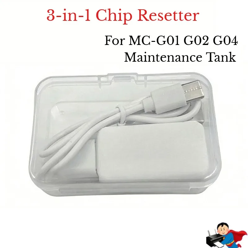 3-in-1 MC-G01 G02 G04 Maintenance Tank Chip Resetter For Canon G3060 G1820 G2820 GX6090 GX7050 G3872 G4870 G1930 G2920