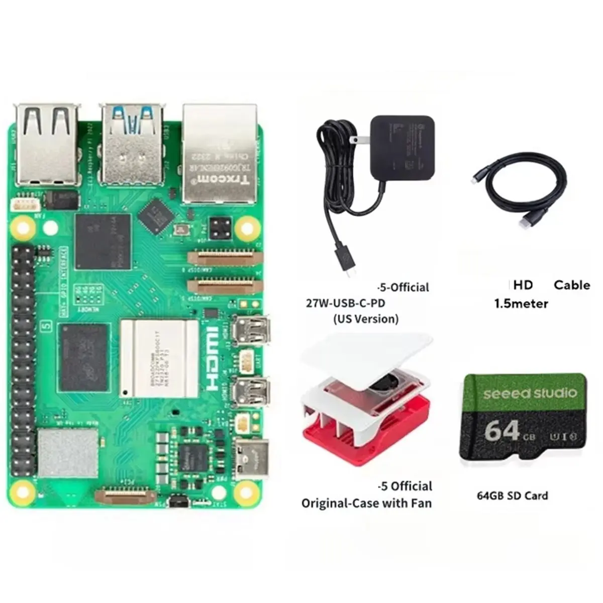 Плата расширения A96Z Pi 5 M.2 HAT NVMe SSD Gen2/Gen3 PCIe M-Key для накопителей размером 2230/2242, адаптер GPIO PCI Express для RPI5