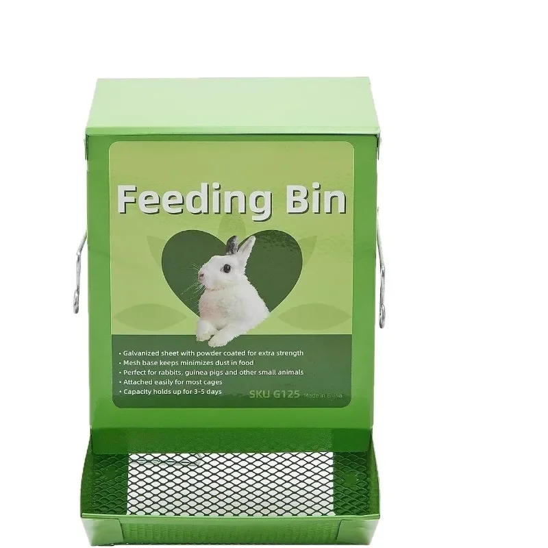 High Quality Feeding Tank Galvanized Metal Rabbit Feeder Small Animal Feeder
