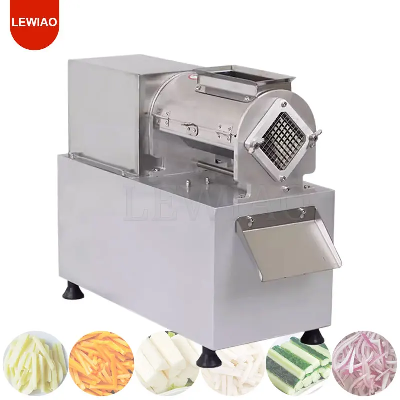 Electric French Fries Cutting Machine Automatic Stainless Steel Potato Chips Cutter