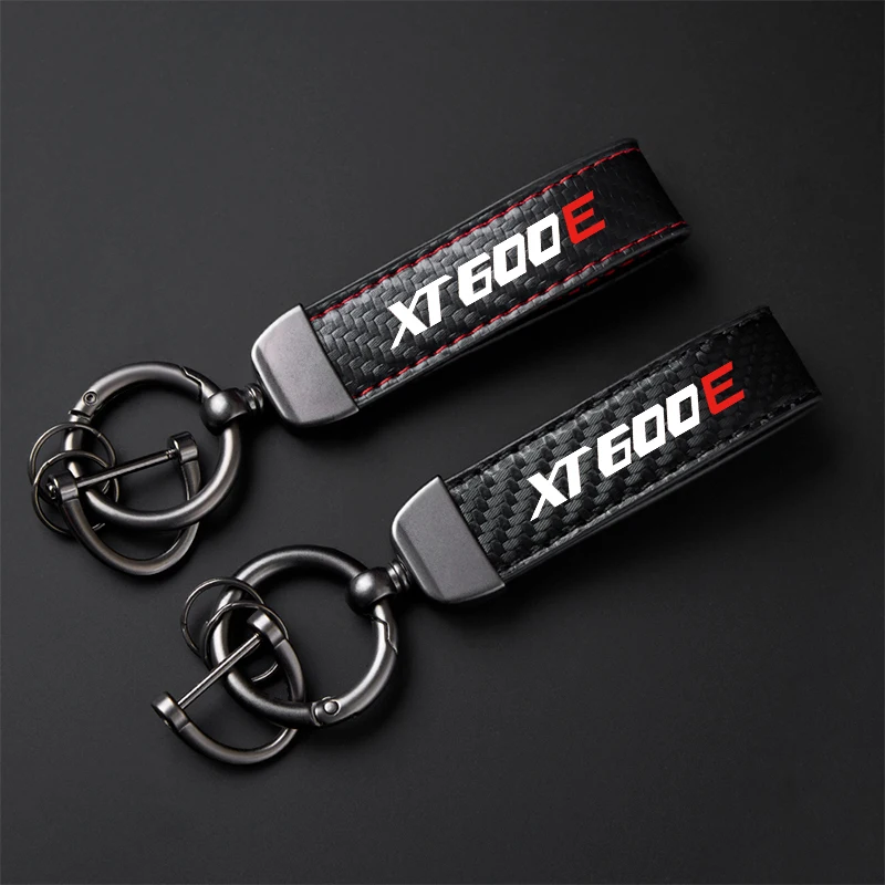 For YAMAHA XT600 XT600E XT 600 Accessories High-Grade leather Motorcycle Keychain Holder Keyring