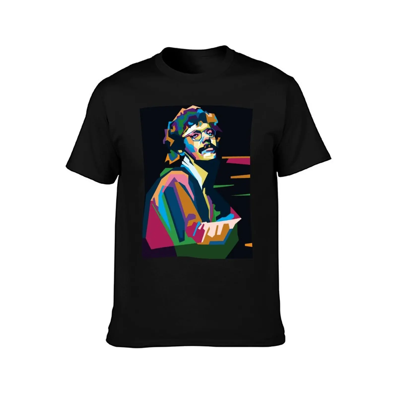 Abstract Geometric Chick Corea in WPAP T-Shirt Basic Casual Wear Short Sleeve Top