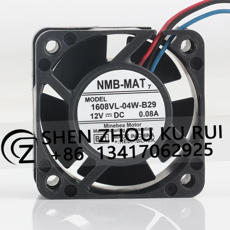 

New original NMB 4020 40X40X20MM 4CM DC 12V 0.08A AC EC Server Quiet inverter Three wire 1608VL-04W-B29 cooling fan