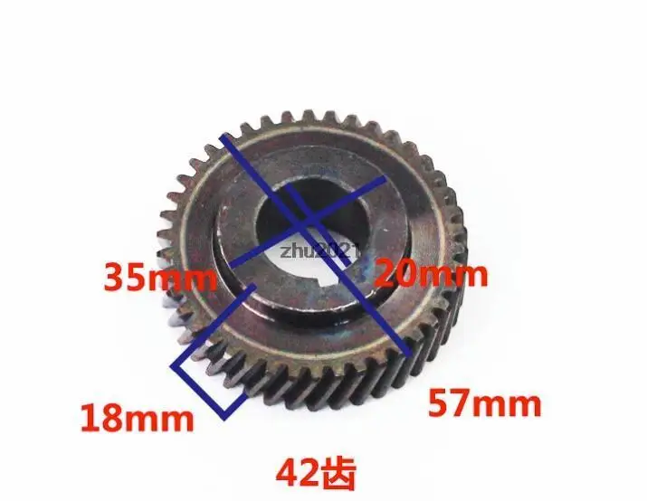 Engranaje de máquina de corte profesional, accesorio para máquina de corte de perfil tipo NHP-350, 57mm, 42 dientes