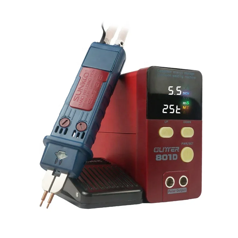 Brand New 801D Storage Capacity Spot Welding Machine 12KW Battery Welder Spot Welder 0.2mm Pure Nickel Welding 0.1-0.3mm 1800A
