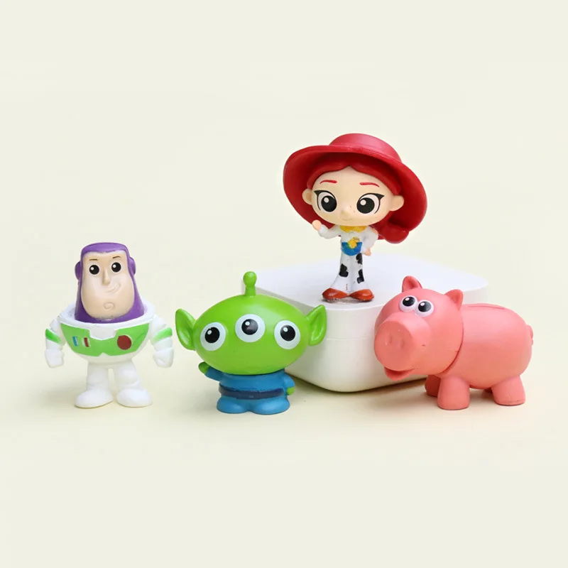 

Аниме-фигурка, 8 шт., набор игрушек Story 4, Дисней Вуди Базз Лайтер, экшн-украшение, коллекция, фигурка, модель игрушки для детей