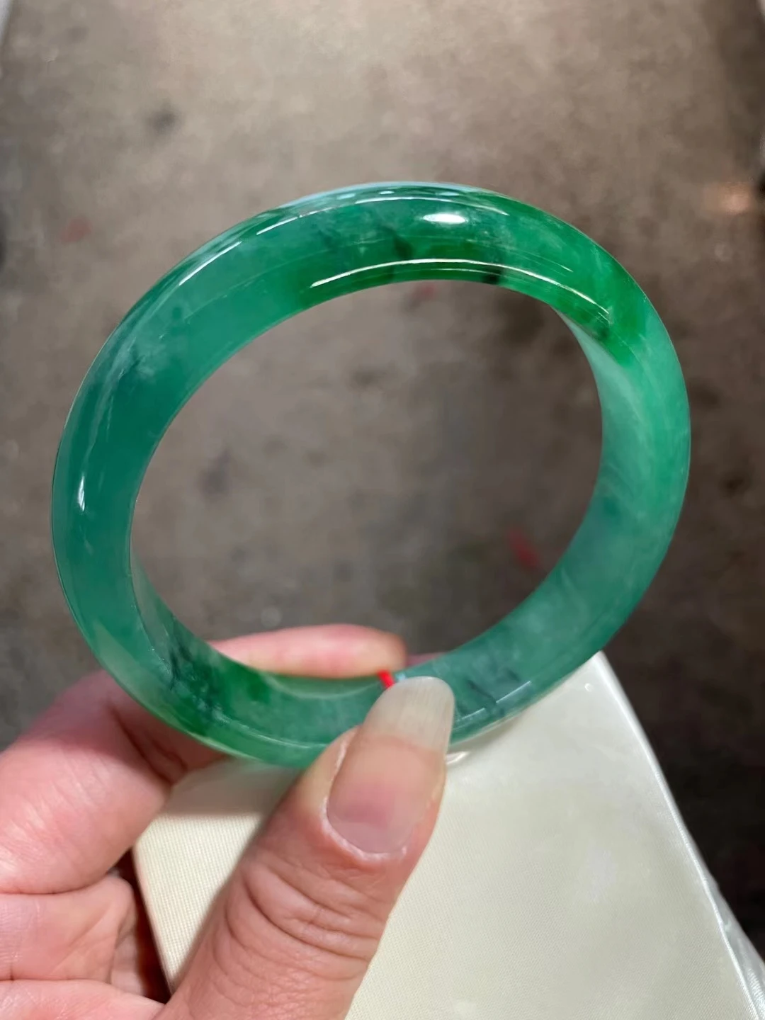 New Natural Burmese Green Jadeite Ice Transparent Exquisite Jade Bracelet Class A Jewelry Accessories Hand Decorations Bangles