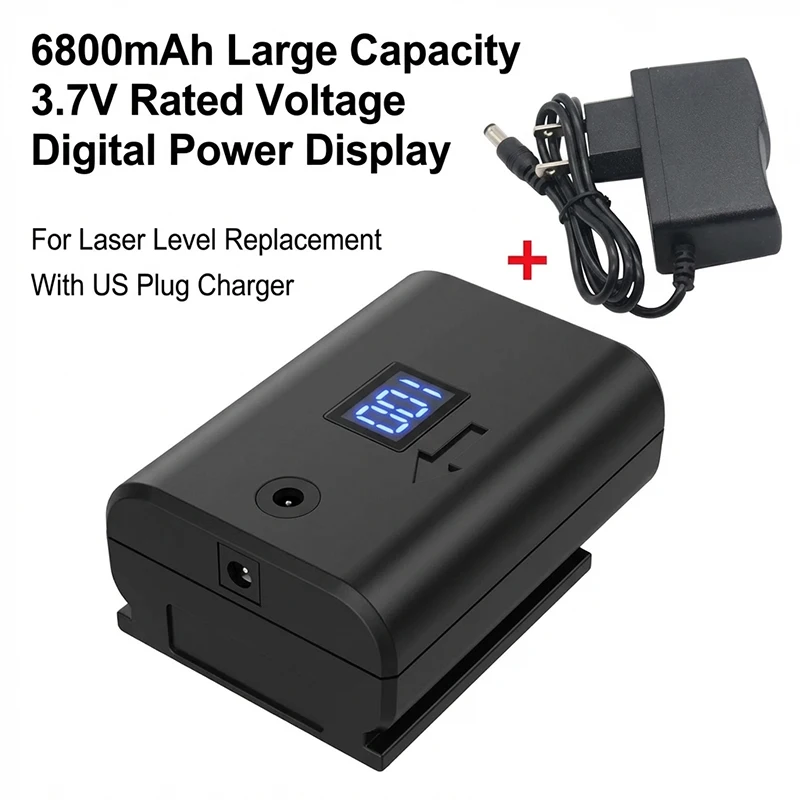 Large Capacity 6800/13600mAh Battery Fit 8/12/16 Lines 3D Green Laser Level Rechargeable Leveling Tool Spare Parts Accessories
