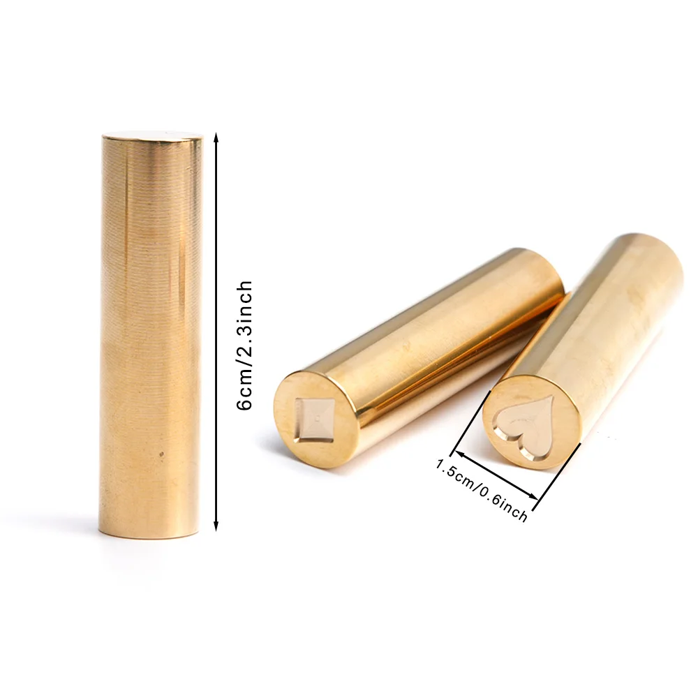 المجرف/القلب/الماس/نادي ختم من الشمع Stamps 1.5 سنتيمتر عمود صغير النحاس بندقية Diy بها بنفسك المغلف ورقة بطاقة ديكور هدية صندوق حزمة التفاف
