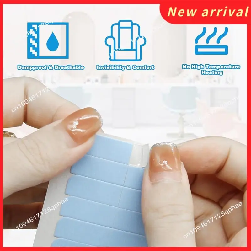 N89R 20 Set Hair Extension Tape , Double Sided Adhesive Replacement For Hair Extensions , Human Hair Tape Tabs