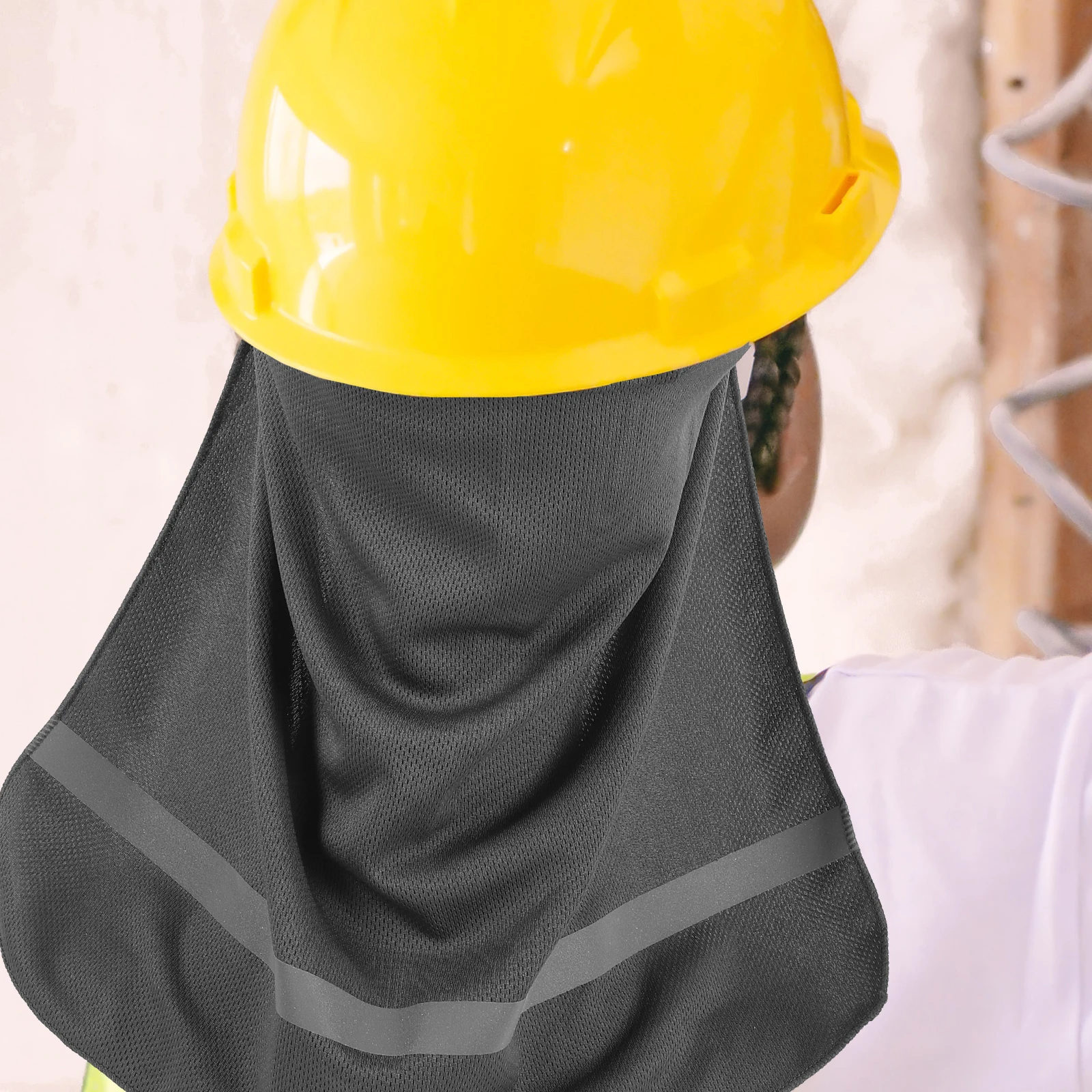 

4pcs Shade Full Brim Neck Protection Hat Visor Sunproof Construction Hat Accessories Men Outdoor Work